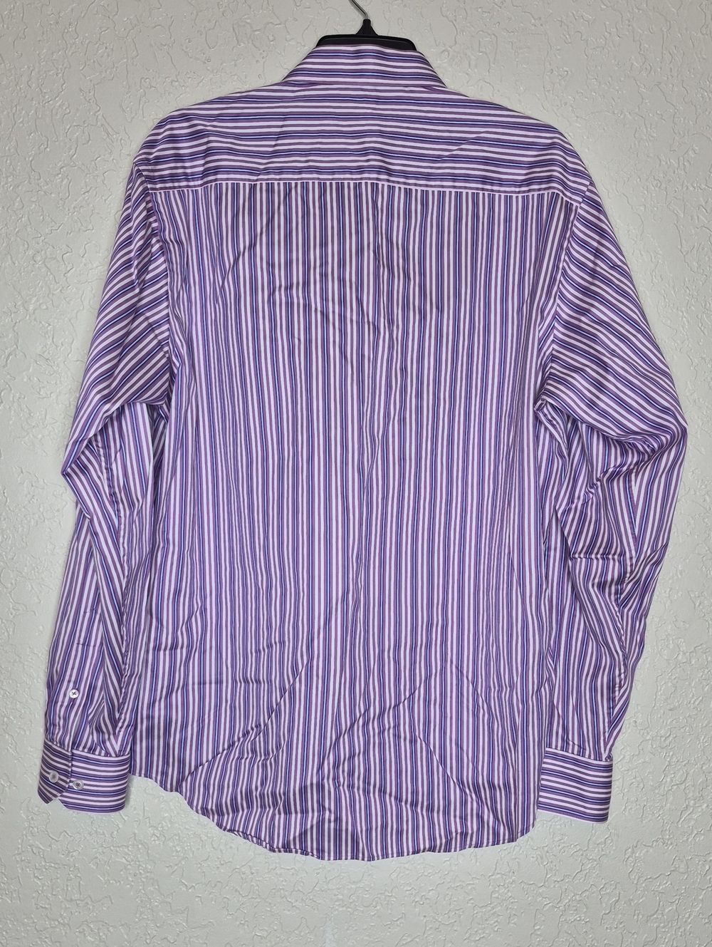 Bugatchi Uomo Classic Fit Multicolored Striped Button Front Shirt - Picture 2 of 7